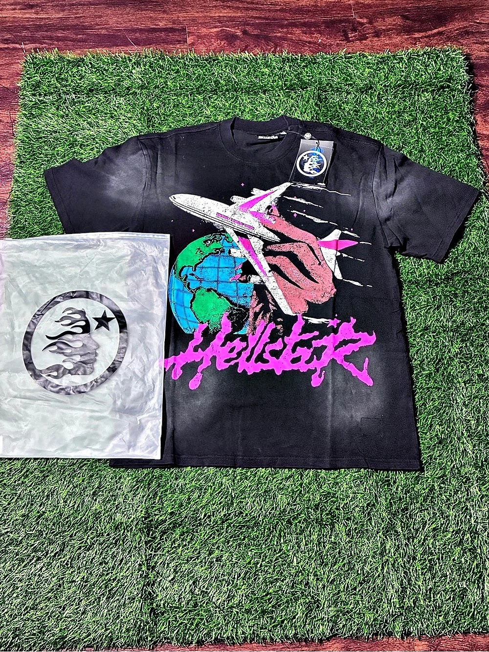 Hellstar Worldwide 2024 Graphic Tee Black & Pink